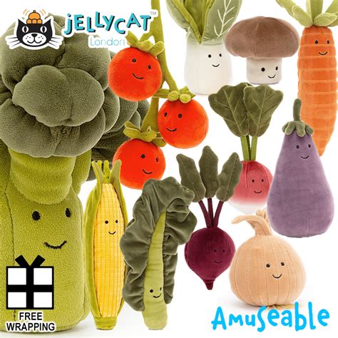 Jellycat ジェリーキャット Vivacious Vegetable 野菜トマト ブロッコリー チンゲン菜 コーン とうもろこし