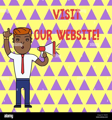 Writing Note Showing Visit Our Website Business Concept For Visitor