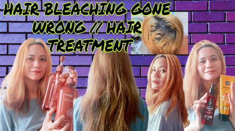 Hair Bleaching Gone Wrong Hair Treatment Youtube