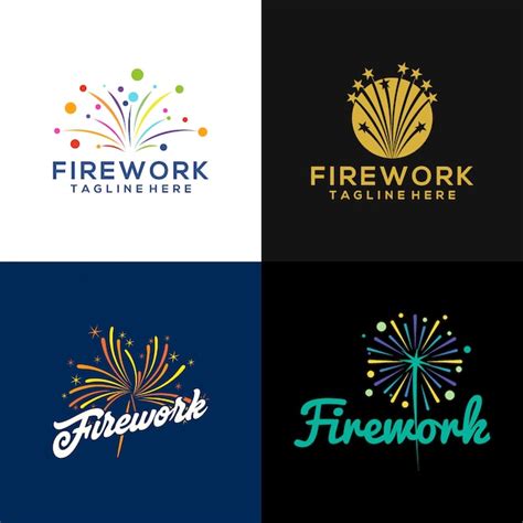 Premium Vector Firework Logo