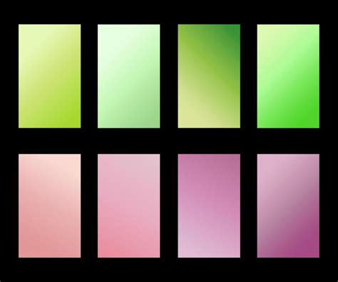 Set of gradients bright, smooth, pastel gradient colors designs for devices, computers and ...