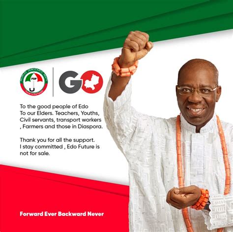 Obaseki Unveils Pdp Campaign Poster Pics Politics Nigeria