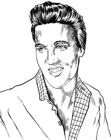 Elvis Presley coloring page | Free Printable Coloring Pages