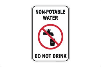 Printable Non Potable Water Do Not Drink Notice Sign, 56% OFF