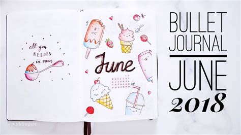 Plan With Me June Bullet Journal Setup Youtube