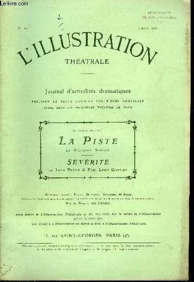 L Illustration Theatrale Tous Les Articles D Occasion Rares Et De