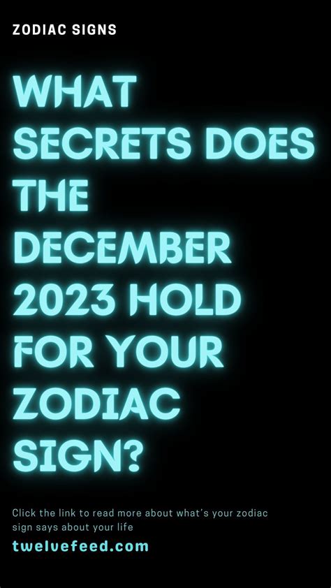 What Secrets Does The December 2023 Hold For Your Zodiac Sign In 2023