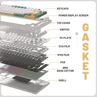WEIKAV WK75 75 75 Gasket Wireless Mechanical Keyboard Kit RGB Hot Swap Custom Keyboard With