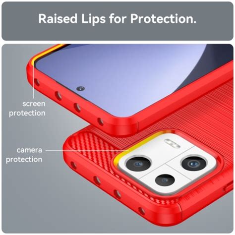 Capa Xiaomi Tpu Escovado Vermelho