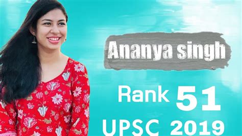 IAS Ananya Singh Journey Of UPSC Aspirant Upsc YouTube