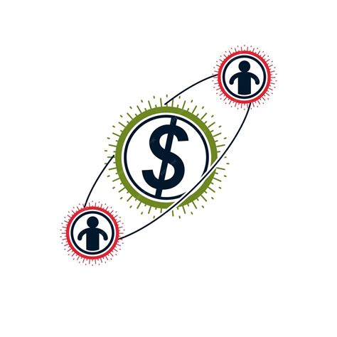 El Logotipo Conceptual Del Sistema Financiero Global Símbolo Vectorial único Signos De Dólar