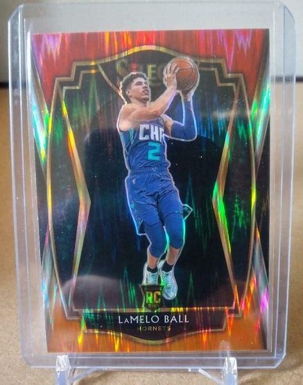 Panini Select Lamelo Ball Rc Premier Level Red White Orange