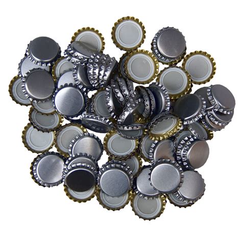 250 Crown Bottle Caps Silver Balliihoo