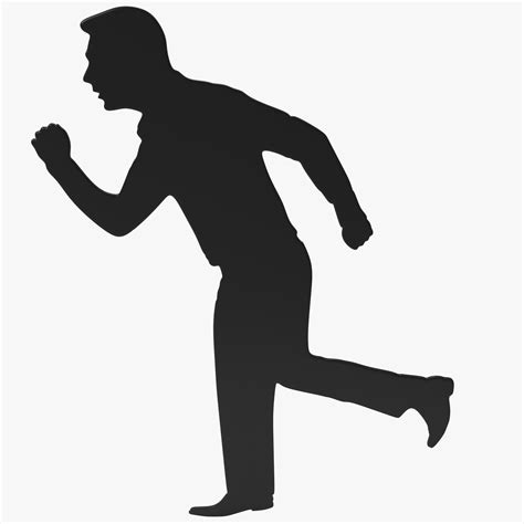 Man Running Silhouette - Cliparts.co