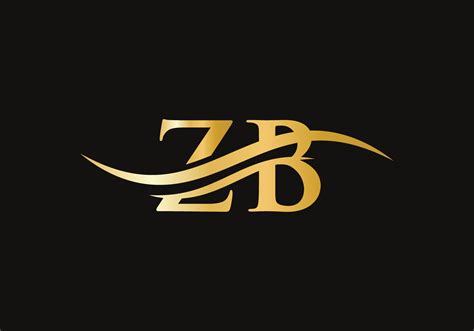 Zb Logo Design Initial Zb Letter Logo Vector Swoosh Letter Zb Logo Design 17301829 Vector Art