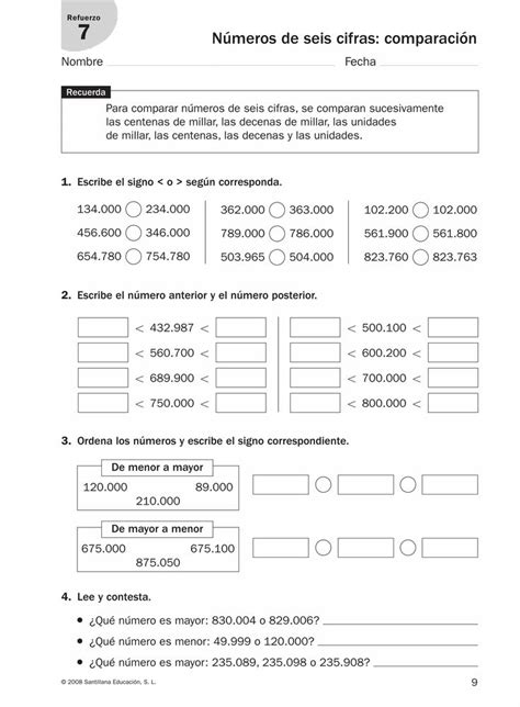 4 santi refuerzo casa Matematicas Propiedades matemáticas Primaria