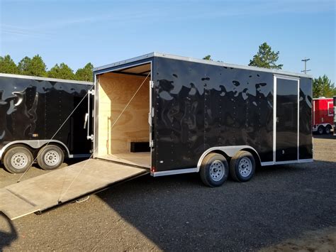 Enclosed Trailer 8.5x16 Black (ad 120) - USA Cargo Trailer