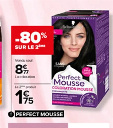 Promo Coloration Perfect Mousse Chez Carrefour