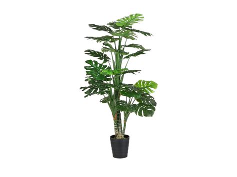 Kunstplant van polyester en plastic 160 x Ø80 Groen MONSTERA