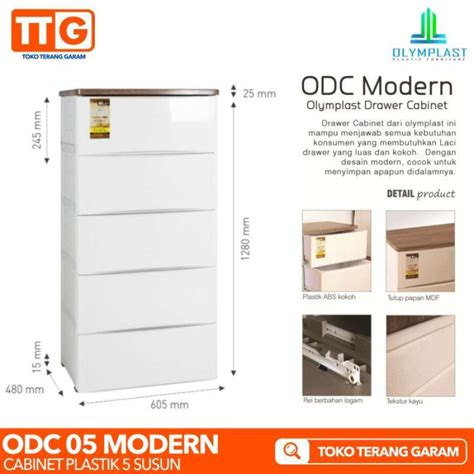 Jual Olymplast Lemari Plastik Drawer Kabinet Laci Susun Odc