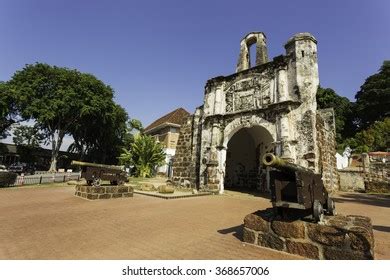 Remains Famosa Portuguese Fort Malacca Malaysia Stock Photo 368657006 | Shutterstock