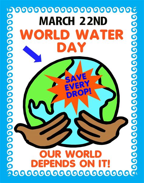 World water day poster images – Printable graphics