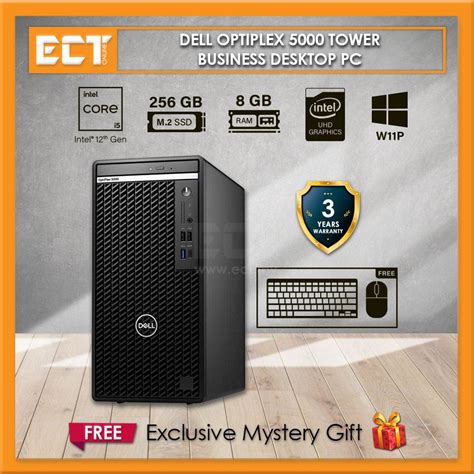 Dell Optiplex 5000 Tower Business Desktop PC I5 12500T 4 40Ghz 256GB