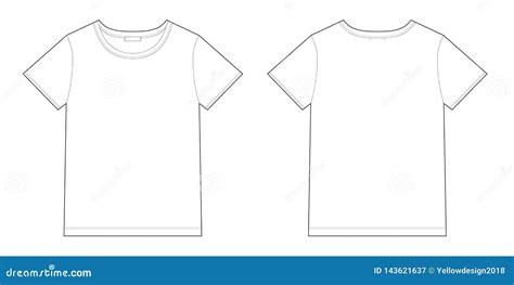 Technical Sketch Unisex Black T Shirt Design Template Stock