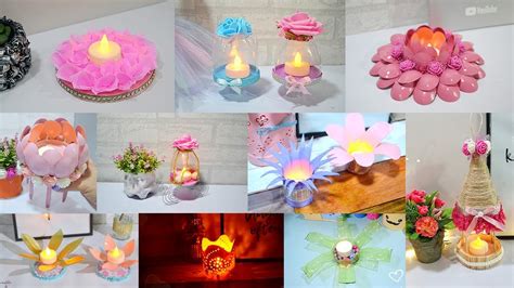 10 Amazing Candle Holder Craft Ideas Home Decorating Ideas Handmade Youtube