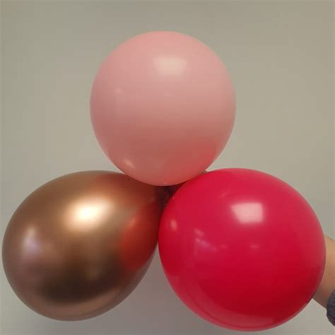 Peach Pink Balloon Arch Garland Kit Rose Gold Chrome Latex Etsy UK