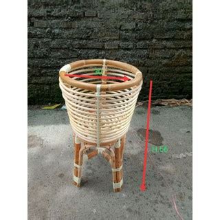 Jual STANDING POT ROTAN PREMIUM FINISHING MENGKILAP Shopee Indonesia