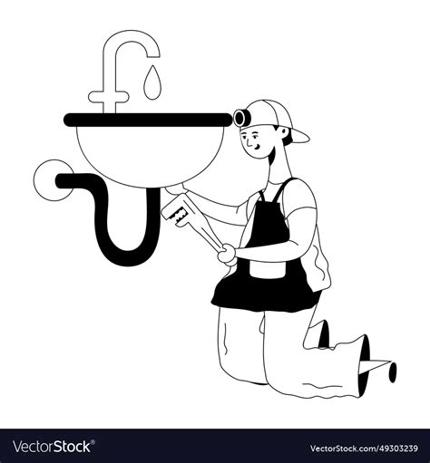 Plumber Royalty Free Vector Image - VectorStock