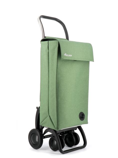 Rolser Sbelta Tweed X Wheel Swivelling Shopping Trolley Verde