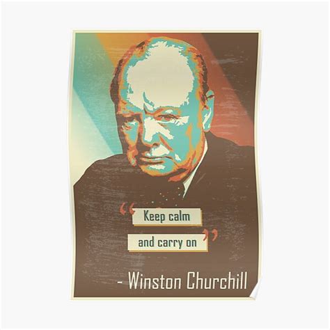 "Winston Churchill Quote" Poster for Sale by Retroterasi | Redbubble