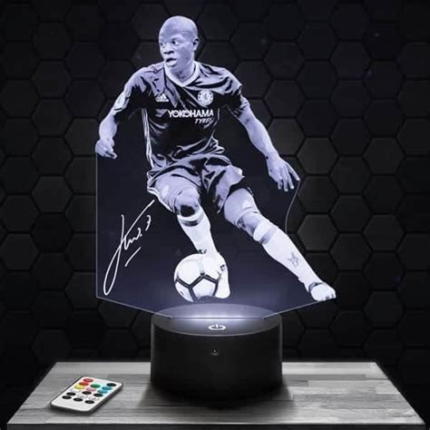 Lampe De Chevet Veilleuse Tactile Ngolo Kant Joueur De Foot Sport