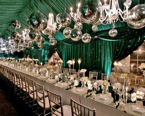 Celebrations Event Design Photo Gallery Emerald Wedding Colors Silver