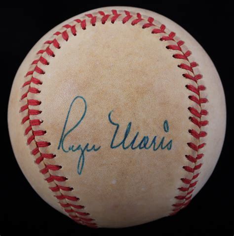 Roger Maris Signed Oal Baseball Jsa Pristine Auction