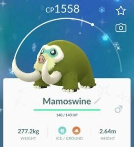 Pokémon Go SHINY Mamoswine Ancient Power exclusive~ best service~ | eBay