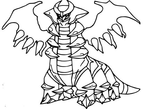 Coloriage Pokemon Legendaire Giratina Des Milliers De Coloriage