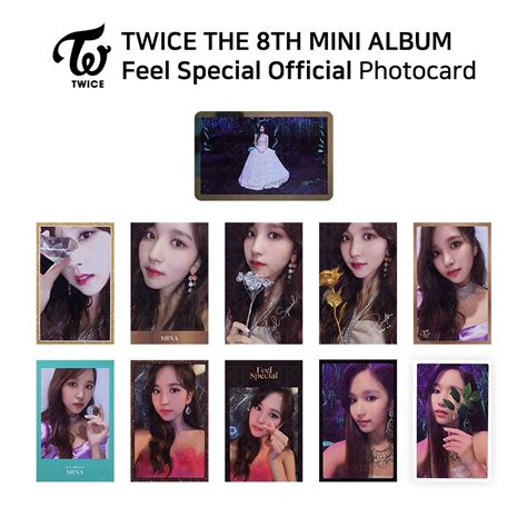 Mina Photocards And Gold Card Kpop Girl Bands Feeling Special