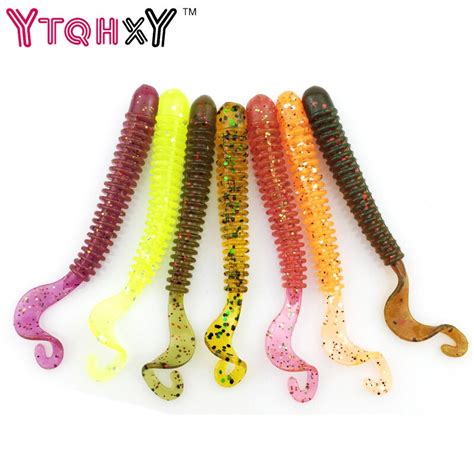 5pcs Lot Fishing Lure Soft With Salt Smell 1 3g 6cm Vivid Fishing Worm