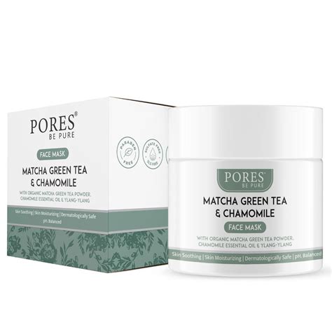 PORES Be Pure Matcha Green Tea Clay Face Mask Glowing Soothing