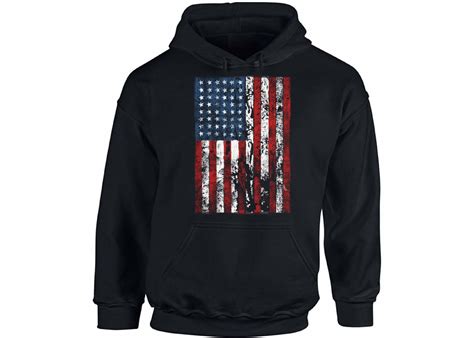 USA Distressed American Flag Hoodie USA Hooded Sweatshirts USA | Etsy