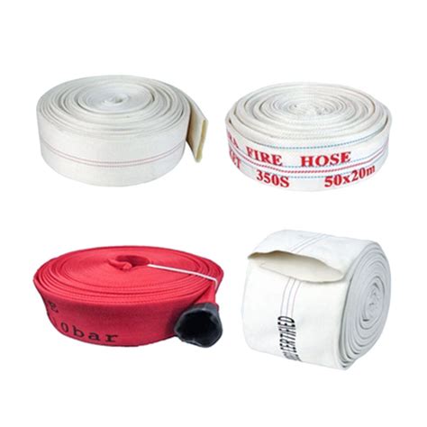 China Chinese Manufacturers PVC Lined Fire Fighting Cotton Canvas Hose