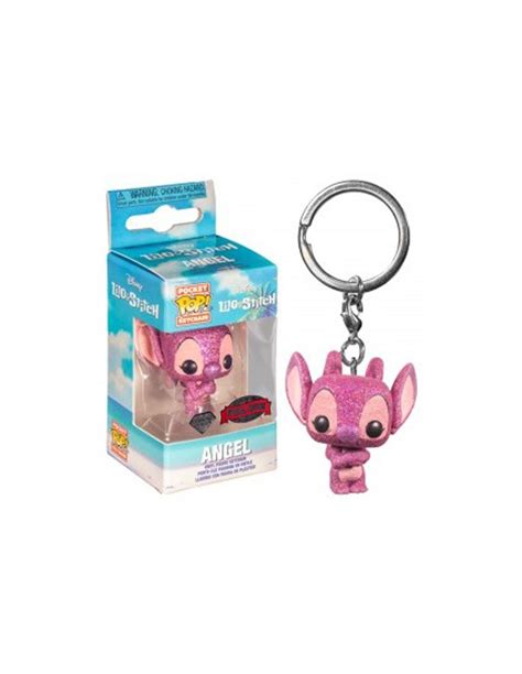 Llavero Pocket POP Lilo Stitch Angel Exclusive MiFunko