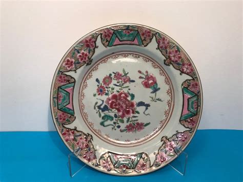 Plato Floral Porcelana China Siglo Xviii Catawiki