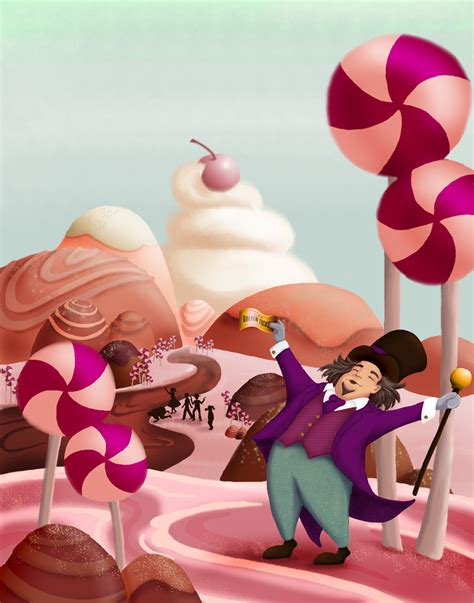 Charlie and the Chocolate Factory cover design concept :: Behance