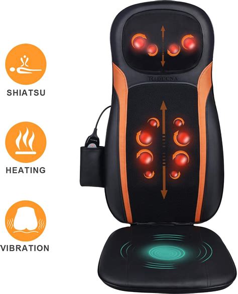 Shiatsu Back Neck Massager Massage Chair Pad With Heat Massage Seat Cushion With Deep Tissue