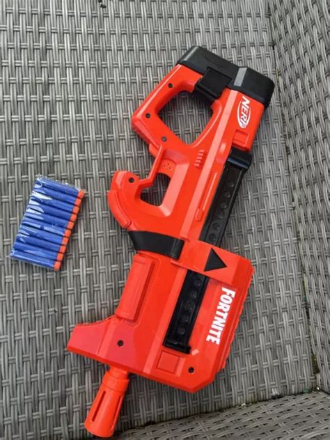 Nerf Fortnite Compact Smg Motorised Dart Blaster Ultra Red Design With