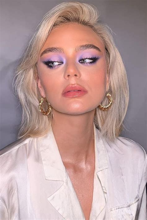 Pin On Beauty In Purple Eyeshadow Looks Purple Makeup Looks